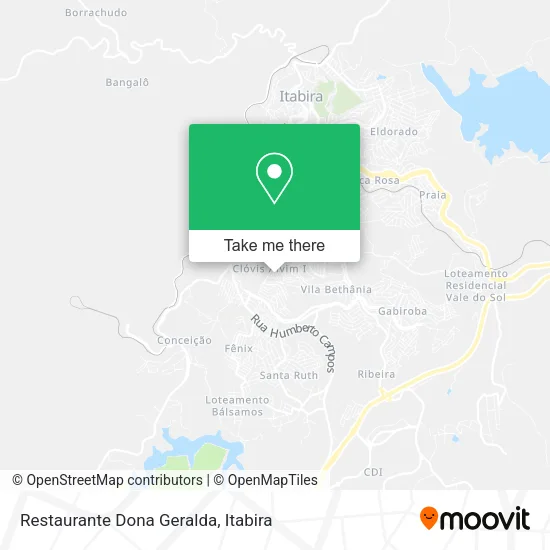 Mapa Restaurante Dona Geralda