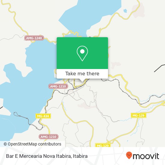 Mapa Bar E Mercearia Nova Itabira, Rua Platina, 79 Itabira Itabira-MG 35900-217