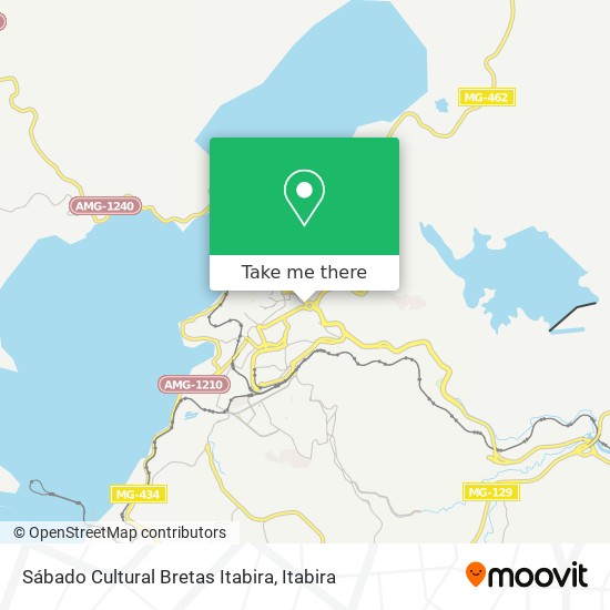 Sábado Cultural Bretas Itabira map