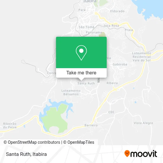 Santa Ruth map