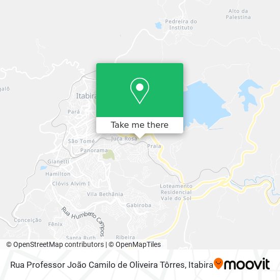 Rua Professor João Camilo de Oliveira Tôrres map