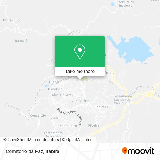 Cemiterio da Paz map
