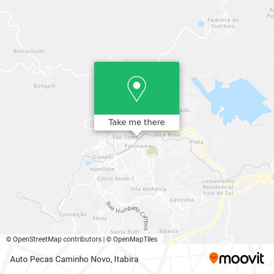 Auto Pecas Caminho Novo map