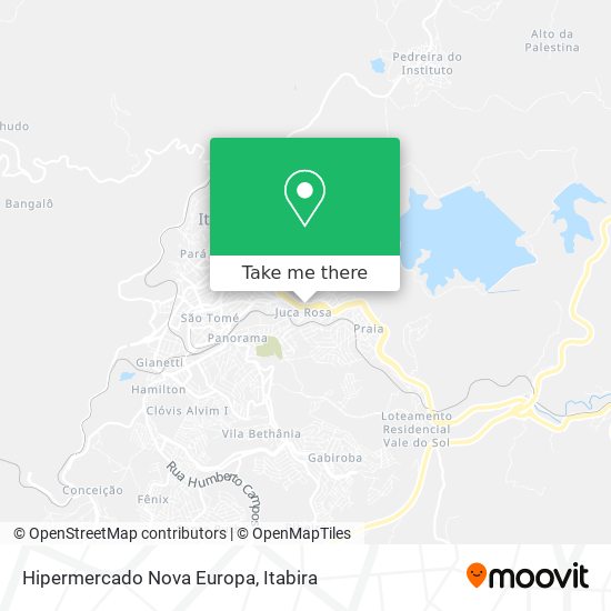 Hipermercado Nova Europa map