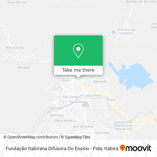 Fundação Itabirana Difusora Do Ensino - Fide map