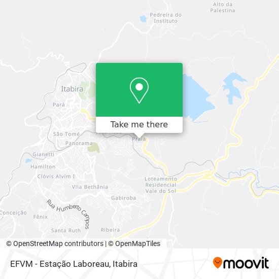 EFVM - Estação Laboreau map