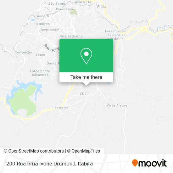 Mapa 200 Rua Irmã Ivone Drumond