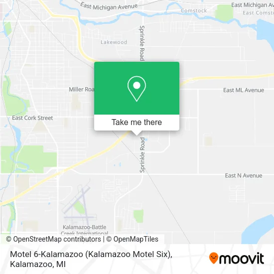 Mapa de Motel 6-Kalamazoo (Kalamazoo Motel Six)