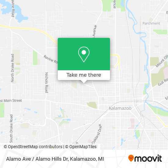 Alamo Ave / Alamo Hills Dr map