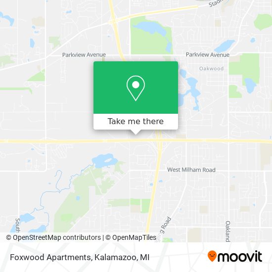 Mapa de Foxwood Apartments