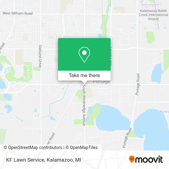 KF Lawn Service map