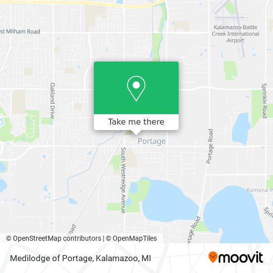 Medilodge of Portage map
