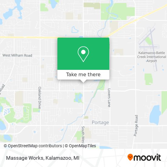 Massage Works map