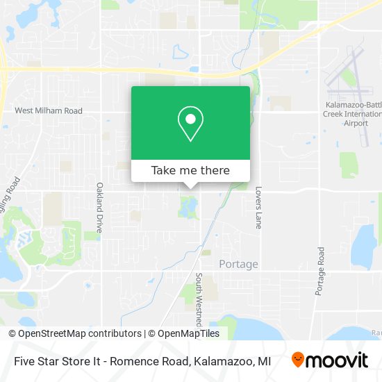 Mapa de Five Star Store It - Romence Road