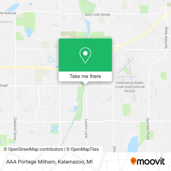 AAA Portage Milham map