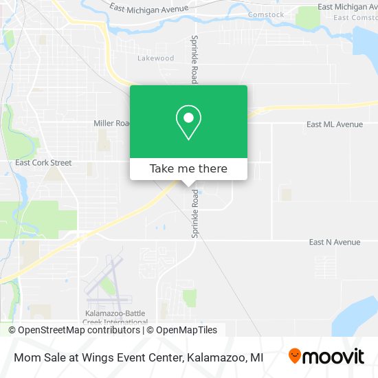 Mom Sale at Wings Event Center map
