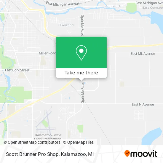 Mapa de Scott Brunner Pro Shop