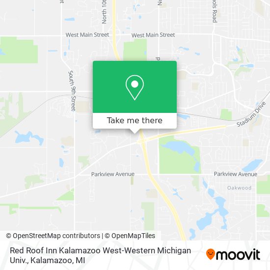 Red Roof Inn Kalamazoo West-Western Michigan Univ. map