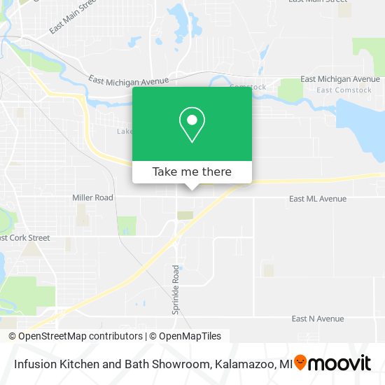 Infusion Kitchen and Bath Showroom map