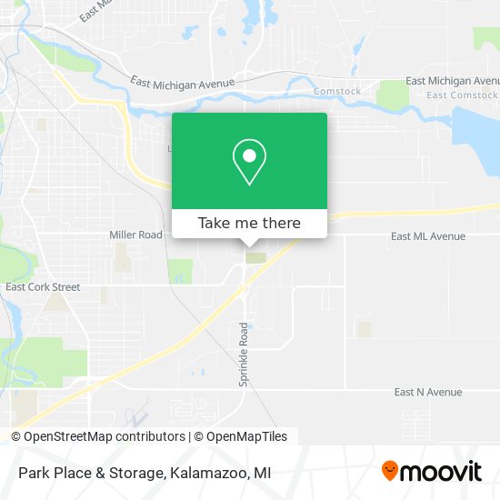 Mapa de Park Place & Storage