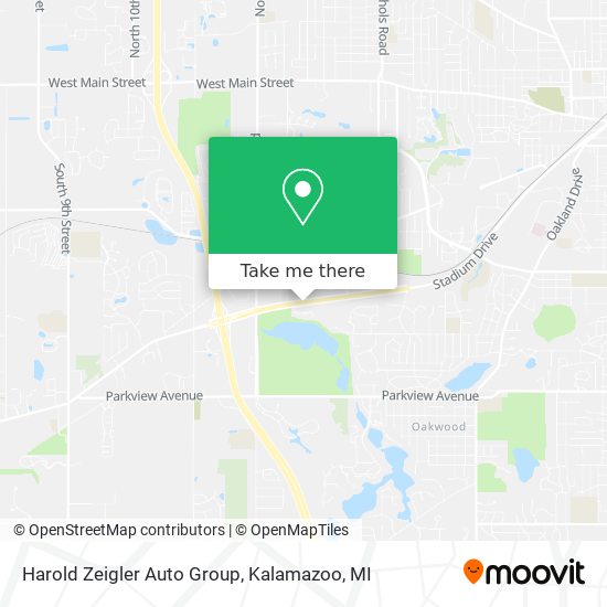 Harold Zeigler Auto Group map