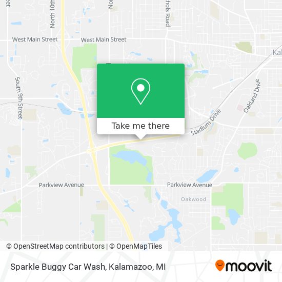 Sparkle Buggy Car Wash map