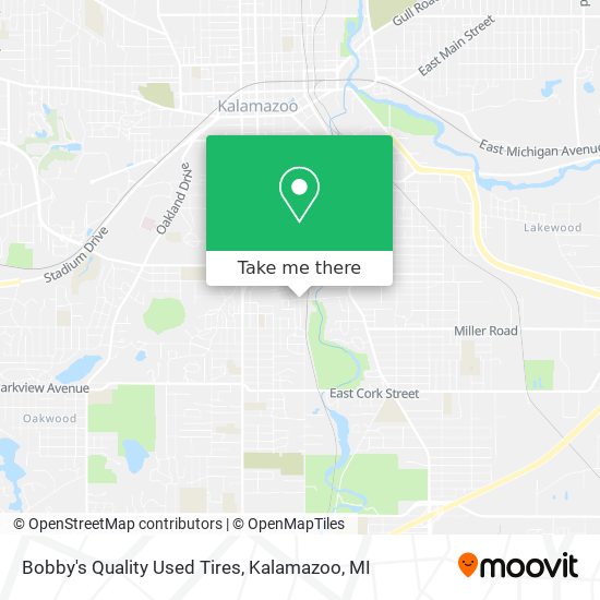Bobby's Quality Used Tires map
