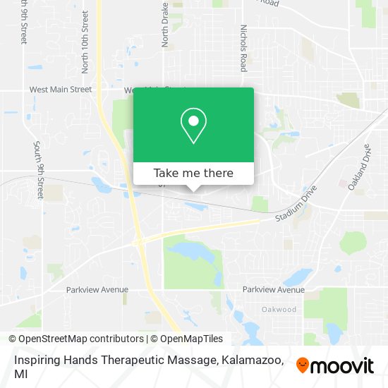 Inspiring Hands Therapeutic Massage map