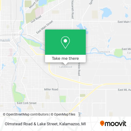Olmstead Road & Lake Street map