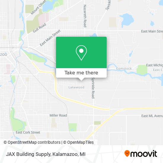 Mapa de JAX Building Supply
