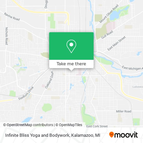 Mapa de Infinite Bliss Yoga and Bodywork
