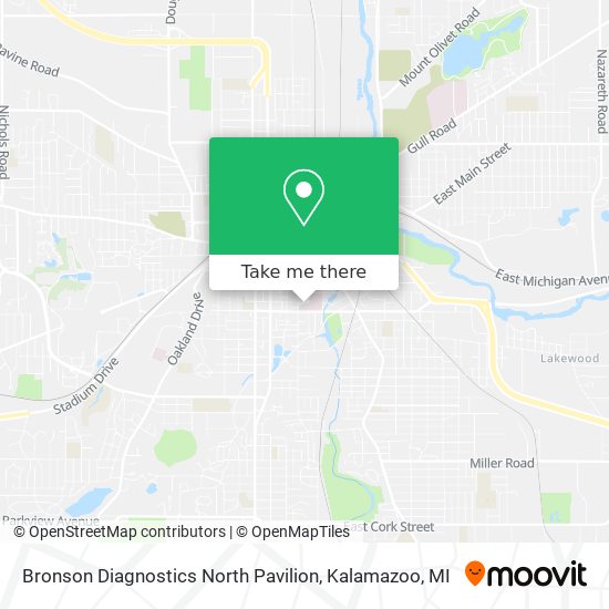 Bronson Diagnostics North Pavilion map