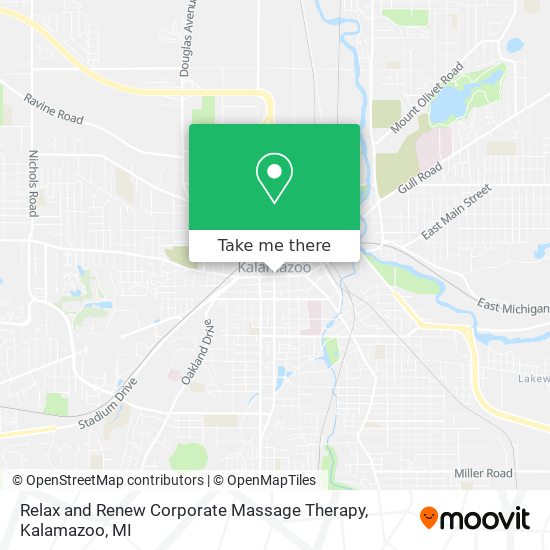 Relax and Renew Corporate Massage Therapy map