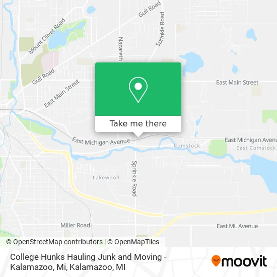 College Hunks Hauling Junk and Moving - Kalamazoo, Mi map