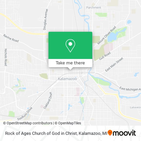 Rock of Ages Church of God in Christ map