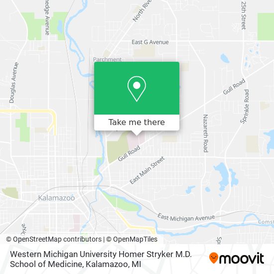 Western Michigan University Homer Stryker M.D. School of Medicine map