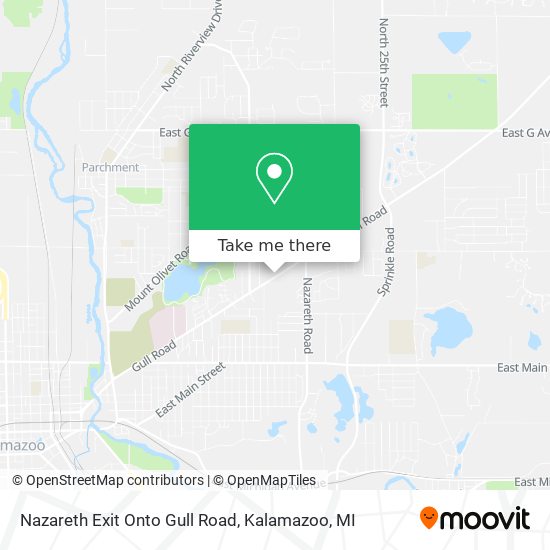 Mapa de Nazareth Exit Onto Gull Road