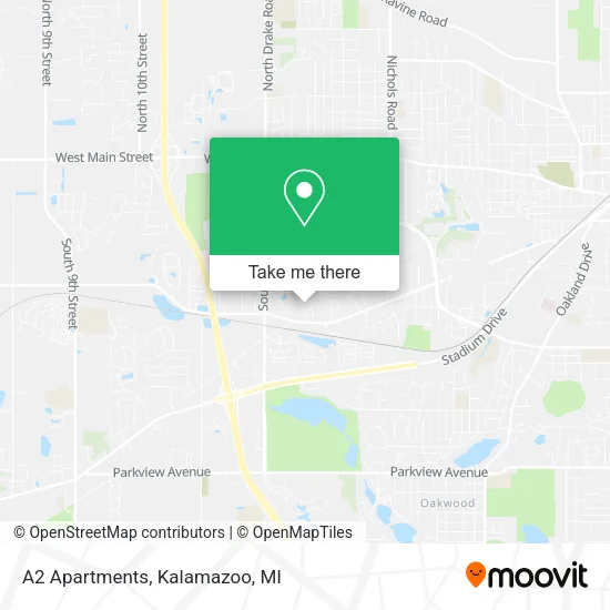 A2 Apartments map