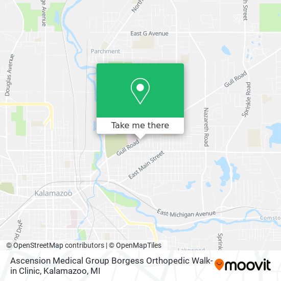 Mapa de Ascension Medical Group Borgess Orthopedic Walk-in Clinic