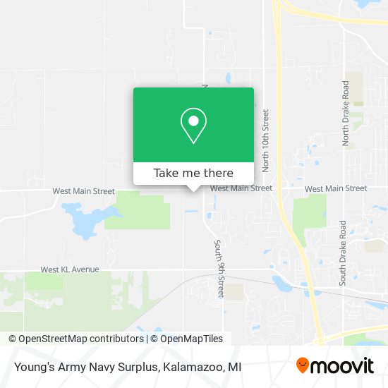 Young's Army Navy Surplus map