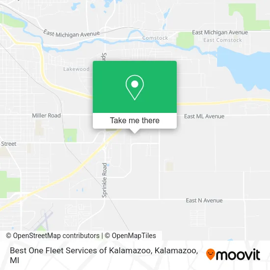 Mapa de Best One Fleet Services of Kalamazoo