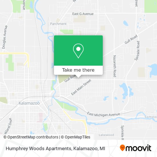 Humphrey Woods Apartments map