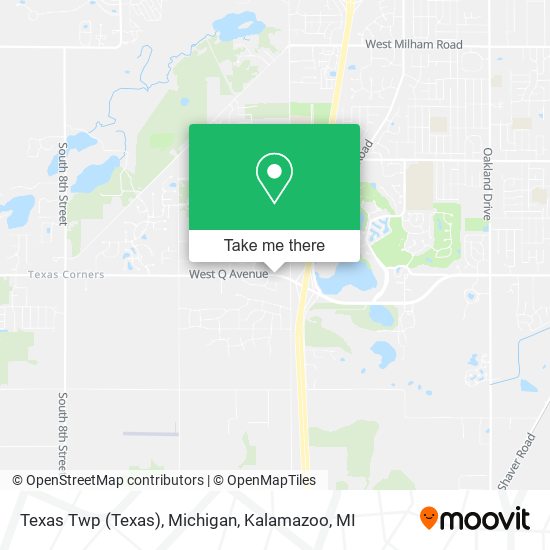 Texas Twp (Texas), Michigan map