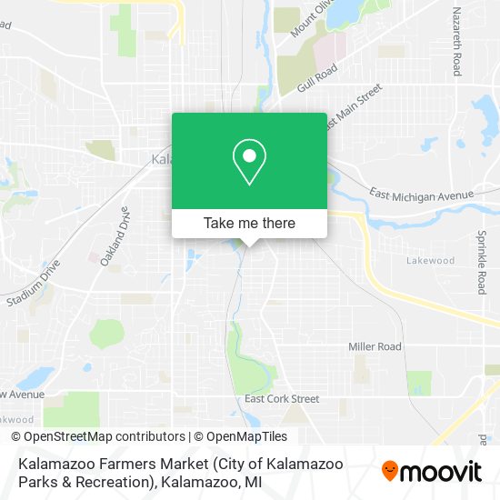 Kalamazoo Farmers Market (City of Kalamazoo Parks & Recreation) map