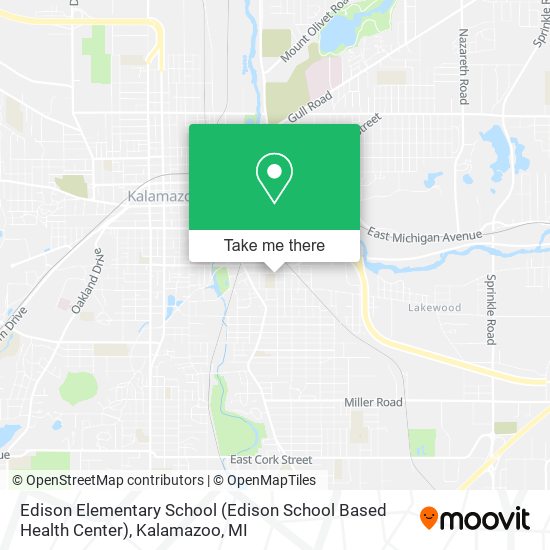 Mapa de Edison Elementary School (Edison School Based Health Center)