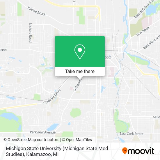 Mapa de Michigan State University (Michigan State Med Studies)