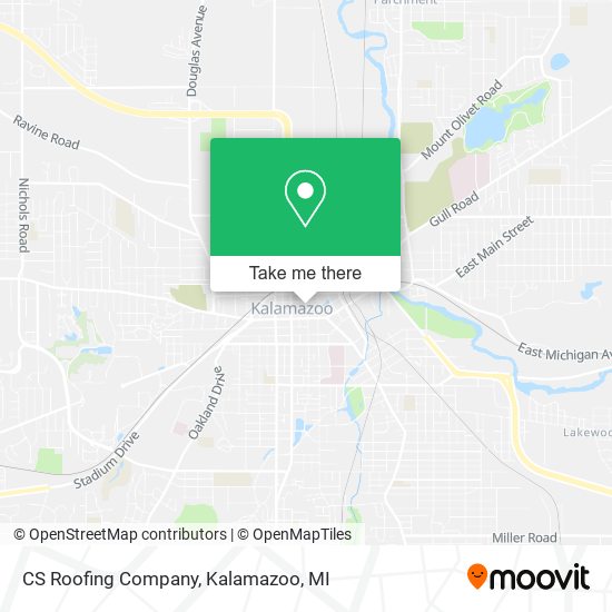 CS Roofing Company map