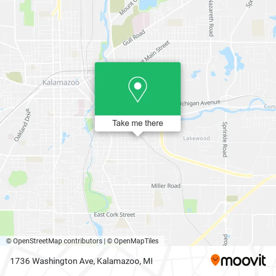 Mapa de 1736 Washington Ave