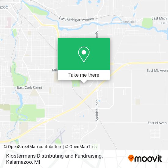 Klostermans Distributing and Fundraising map