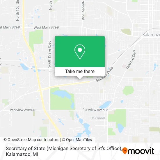 Mapa de Secretary of State (Michigan Secretary of St's Office)